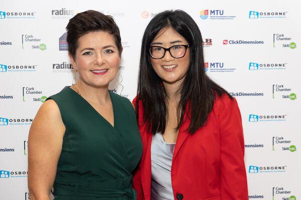 Ciara Crossan and Ali Byrne, Wedding Dates at this year’s Cork Digital Marketing Awards.